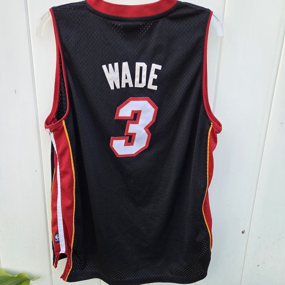 Reebok DWYANE WADE MIAMI HEAT #3 Youth NBA Team Swingman JERSEY XL 18/20 +2 Lngh